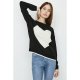 Black Heart Jacquard Jumper