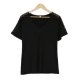 Special Hollow Out Short Sleeve Black Tee