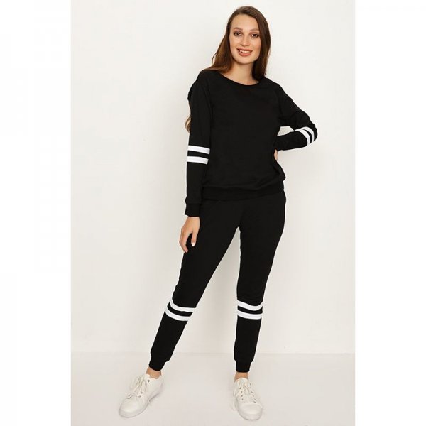 Mono Stripe Detail Jogger Lounge Set