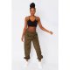 Khaki Basic Cuffed Joggers