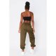 Khaki Basic Cuffed Joggers