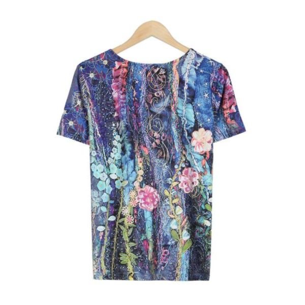 Grovy Print Short Sleeve Top