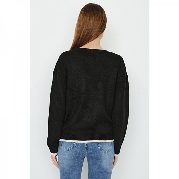 Black Heart Jacquard Jumper