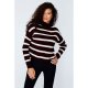 Berry Stripe Chennille Jumper