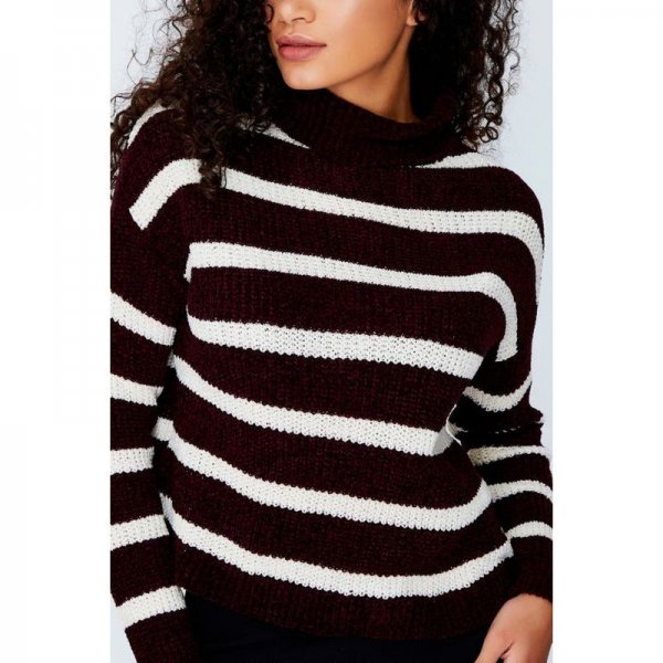 Berry Stripe Chennille Jumper