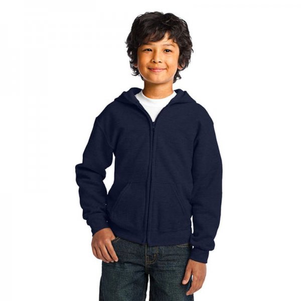 Youth Heavy Blend 50/50 Full-Zip Hooded Sweatshirt