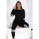 Mono Stripe Detail Jogger Lounge Set