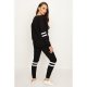 Mono Stripe Detail Jogger Lounge Set